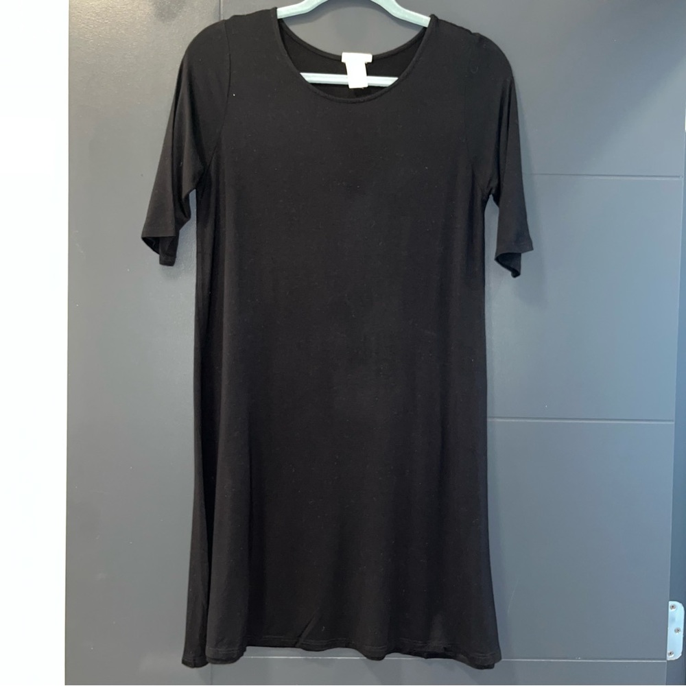 Natural Life Black Tunic T-Shirt Dress